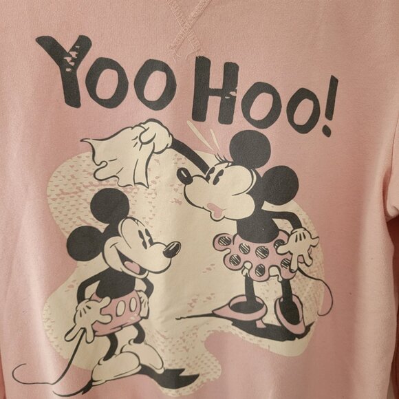 Disney Women's M Pink Mickey Minnie YOOHOO Sleep Pullover Sleepwear Medium - Picture 2 of 8